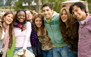 Student using directory website software